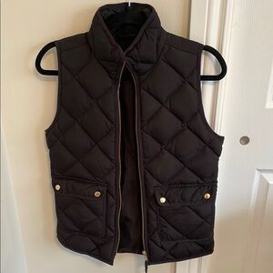 J.Crew Black Quilted Vest